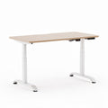 Electric standing desk with adjustable height and natural wood finish 120 x 60 x 75cm