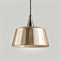 Brushed metal pendant light fixture with an open design 35 x 35 x 25cm