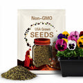 25+ Seeds| Majestic Giants Pansy Seeds -Cold Resistant -Open-Pollinating - Self-Pollinating - Draft Resistant - Plant in Summer/Spring #144