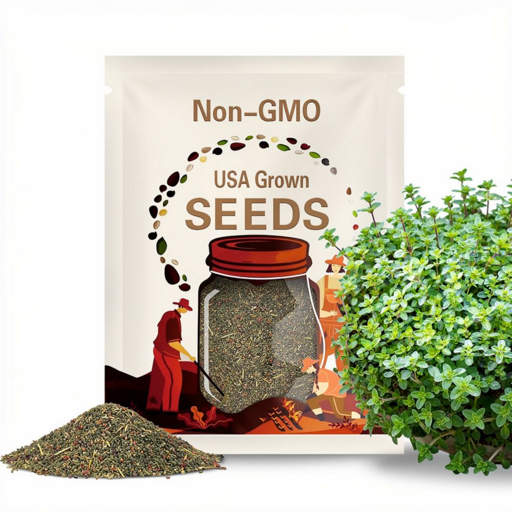 1000 THYME Common, English, German, French, Garden, or Winter Thymus Vulgaris Herb Flower Seeds