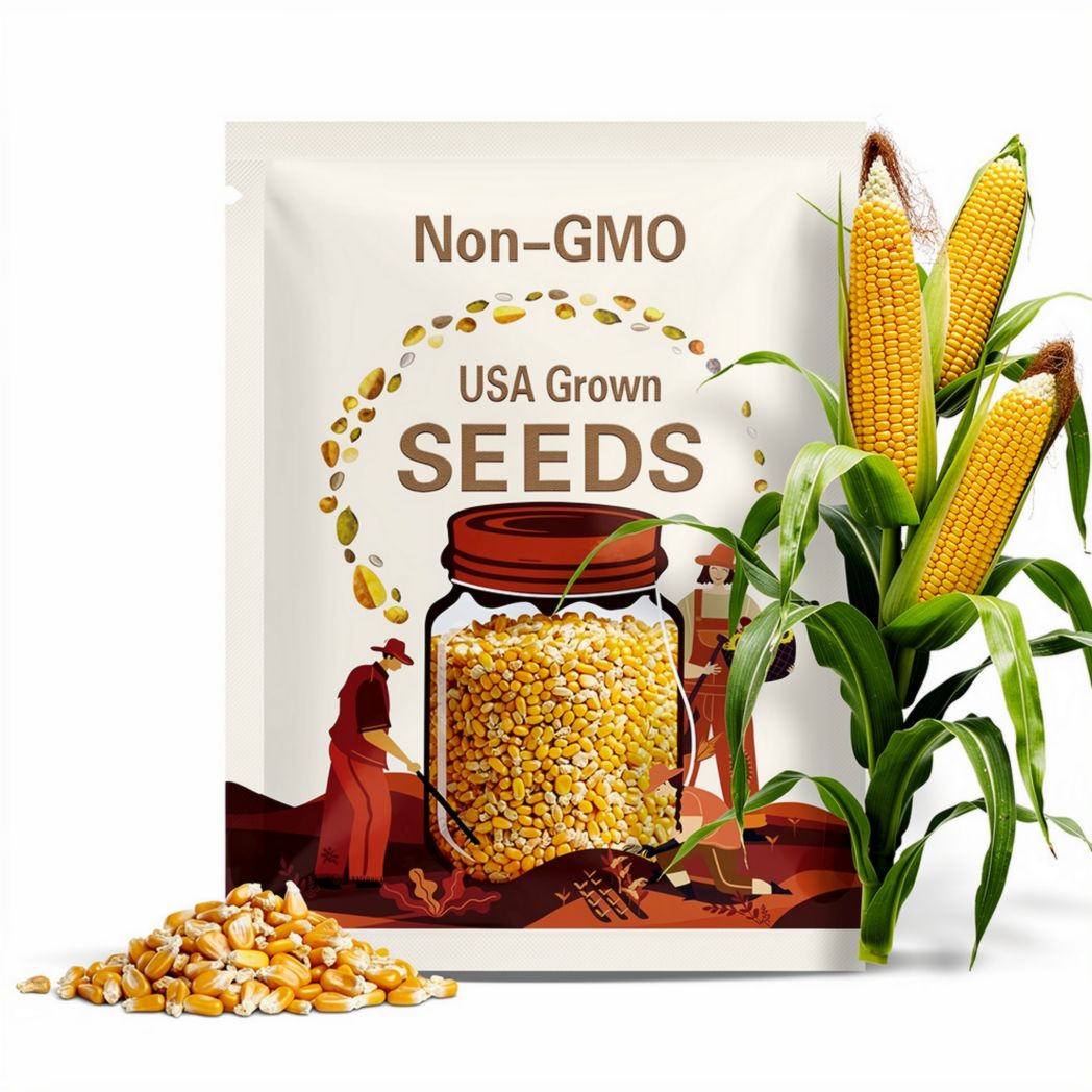Golden Bantam Sweet Corn Seeds – Heirloom, Open Pollinated & Non-GMO, Classic Yellow Corn, Early and Productive, Garden Favorite | 60 Seeds
