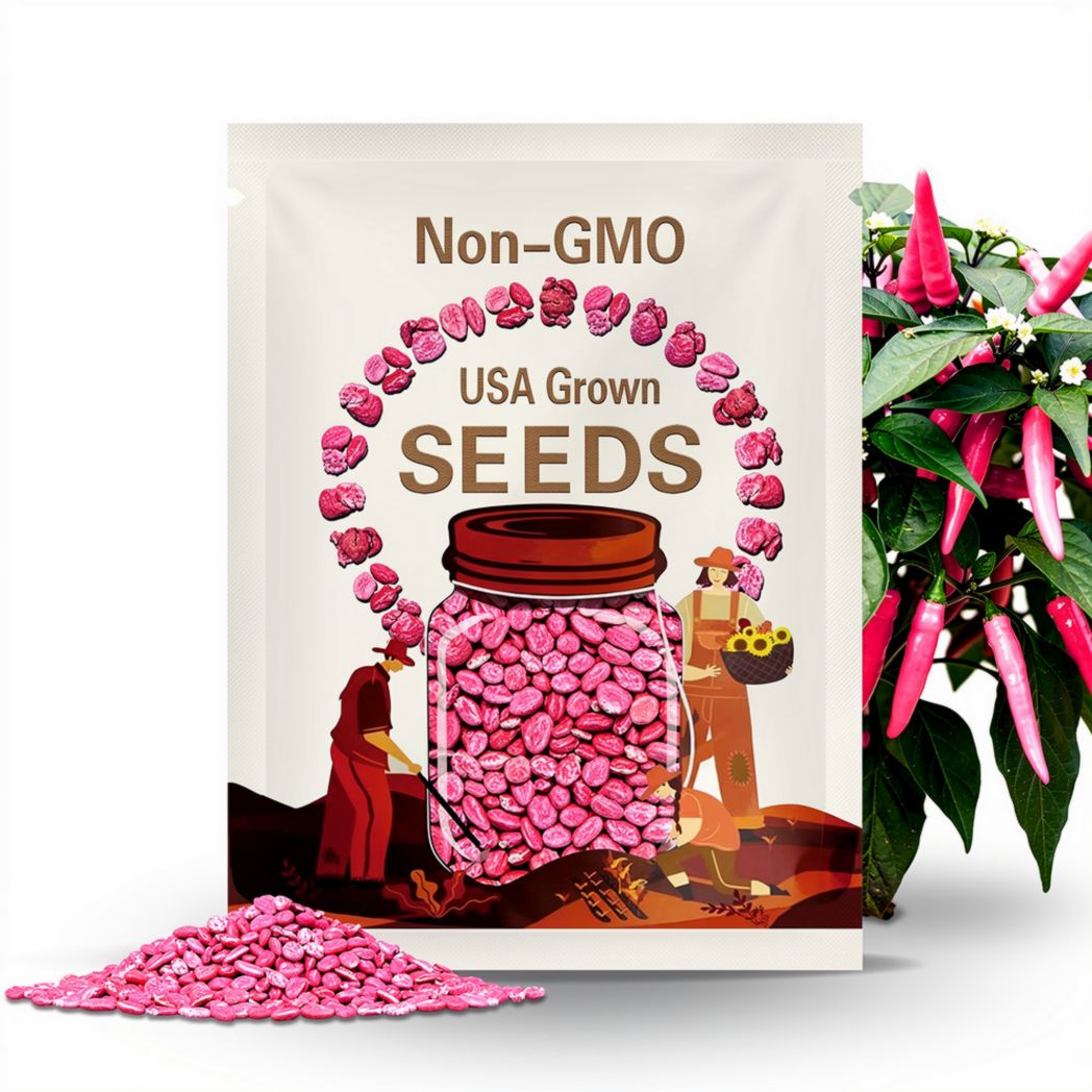 Pink Tiger pepper seeds - pack of 10