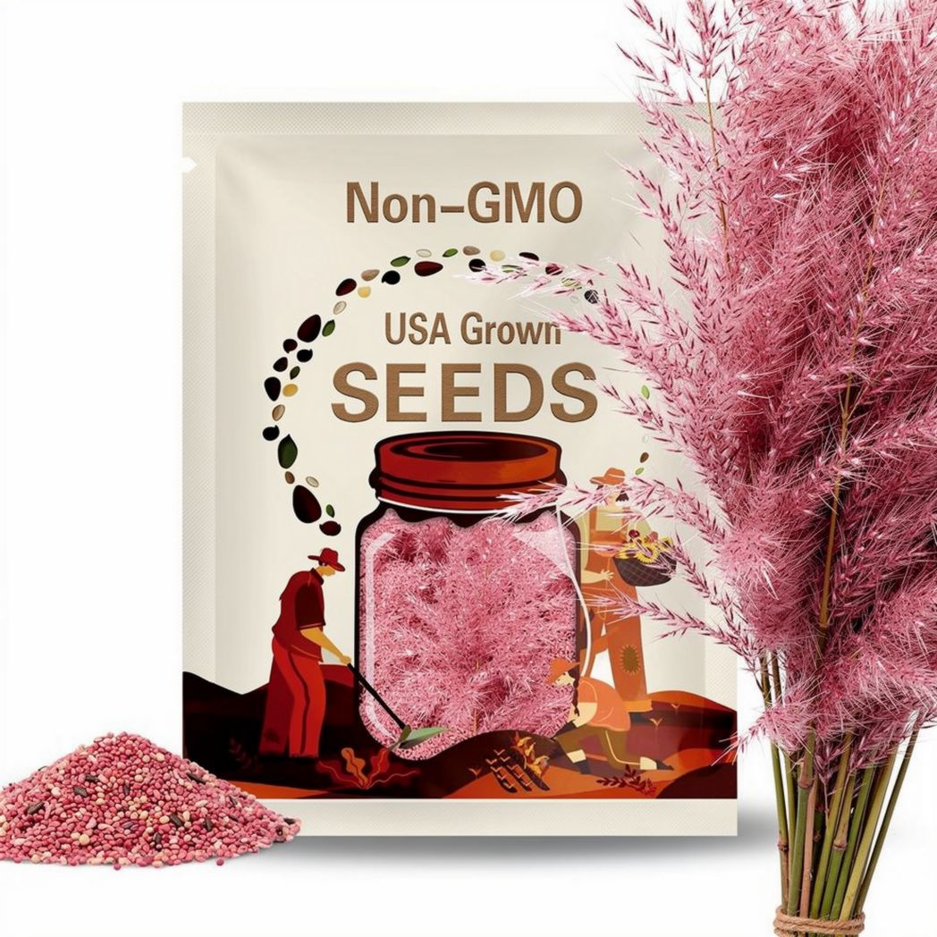 Pink Muhly Grass Seeds Muhlenbergia capillaris – Organic, Non-GMO – Wholesale Available – Landscape & Ground Cover Favorite –  USA SUPPLIER