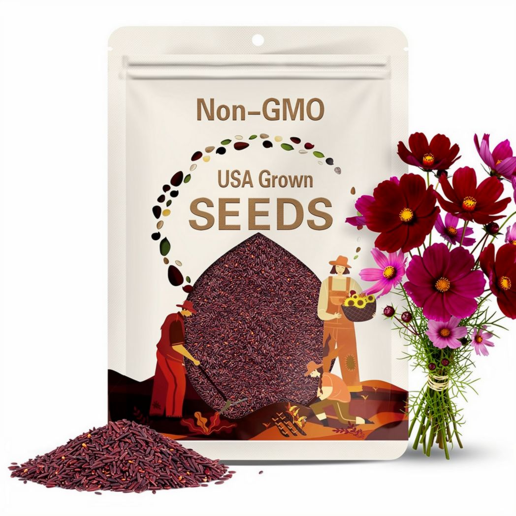 Red/Purple Cosmos, Annual (10+ Seeds)
