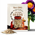 50 Giant Teddy Bear Sunflower Seeds: Yellow & Purple Heirloom Blooms Easy Grow