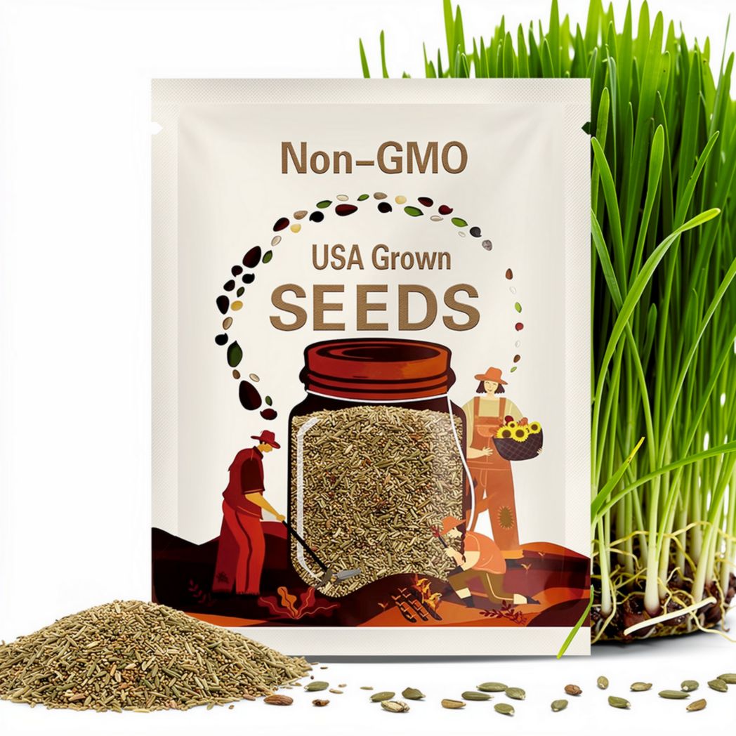 Cat Grass Seeds | Heirloom - Non-GMO | Agropyron Cristatum | Seed Store | Herb Seeds | 1173