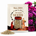 Petunia Double Cascade Burgundy Seeds - Pelleted, Ruffled Blooms, Heat-Tolerant, Easy to Grow
