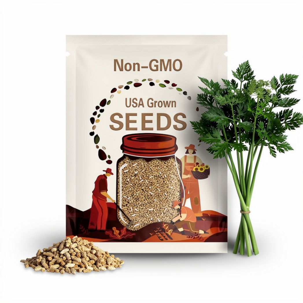 Parsnip Harris Seeds Non-GMO, Open Pollinated, Heirloom for Hydroponics, Aquaponics, Soil, Raised Bed, Indoor, Outdoors, In Pots,Green House