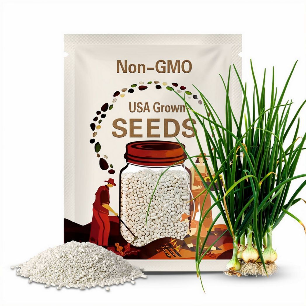 White Grano Onion Seeds - Heirloom Seeds, Sweet Onion, Short Day, Slow Bolt, Storage Onion, Allium Cepa, Open Pollinated, Non-GMO