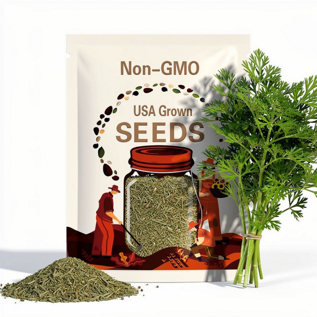 3000+ Wormwood Absinthe Seeds Perennial Herb | Natural Mosquito Repellent | Aromatic Garden Plant