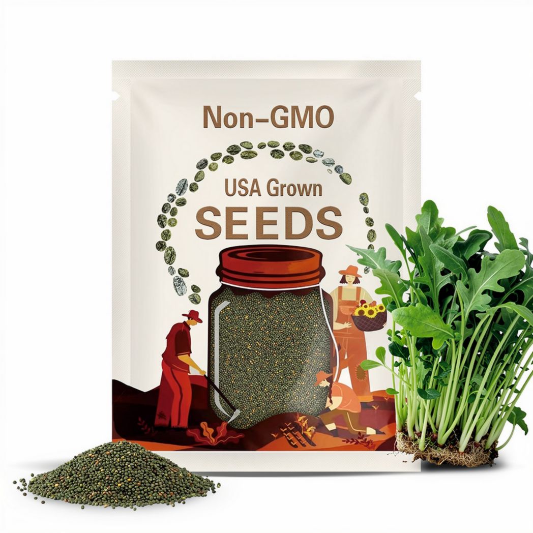 Arugula Microgreen Sprouting Seeds, Heirloom, Country Creek Acres