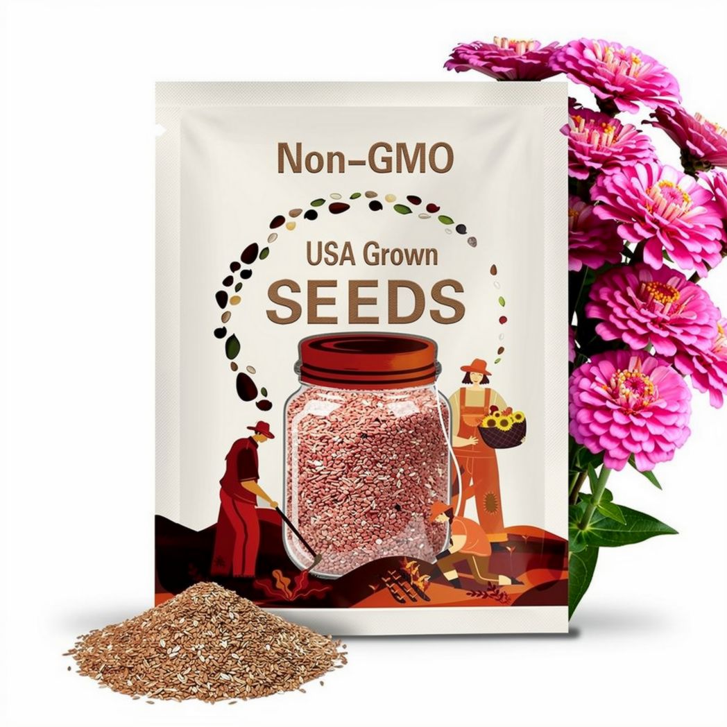Pink Zinnia Flower Seeds - Grow Beautiful Flowers Indoors, Outdoors, In Pots, Grow Beds, Soil, Hydroponics & Aquaponics